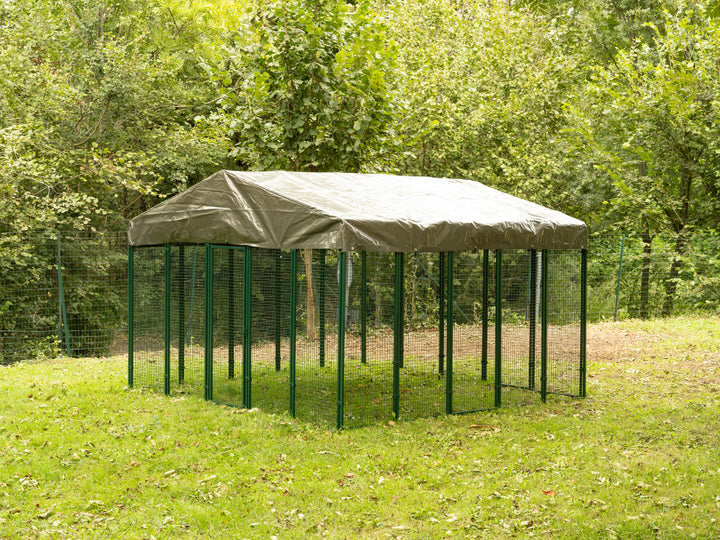 Kippenren | Staal |  3x3 meter | Cucciolotta