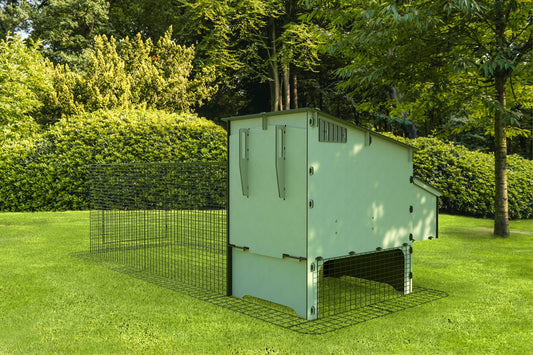 Kunststof Kippenhok - Nestera Aspen 6 | Met 3 meter ren