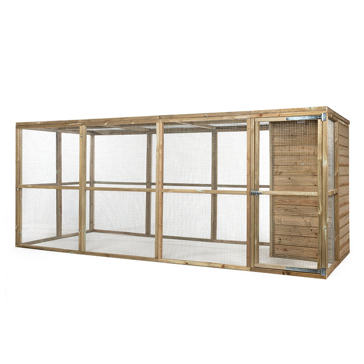 Volière Iris | Geïmpregneerd hout |  Met sluis | Glorenza