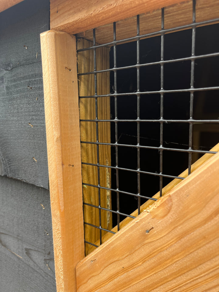 Zwart gecoat gaas L - diverse hokken