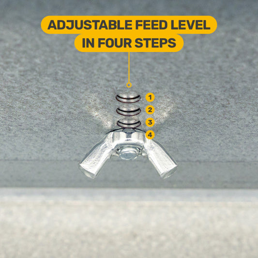 Verzinkte anti-mors voerbak 24 kg met afdak – ROBUST®