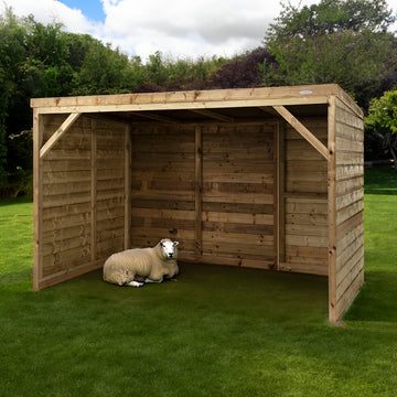 Houten Schuilstal Lente | Voldux in tuin