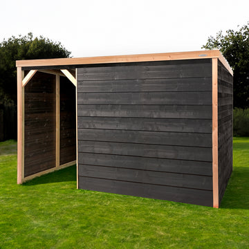 Houten douglas Schuilstal December | Voldux|  in tuin