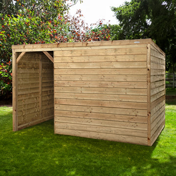 Houten Schuilstal Winter | Voldux in tuin