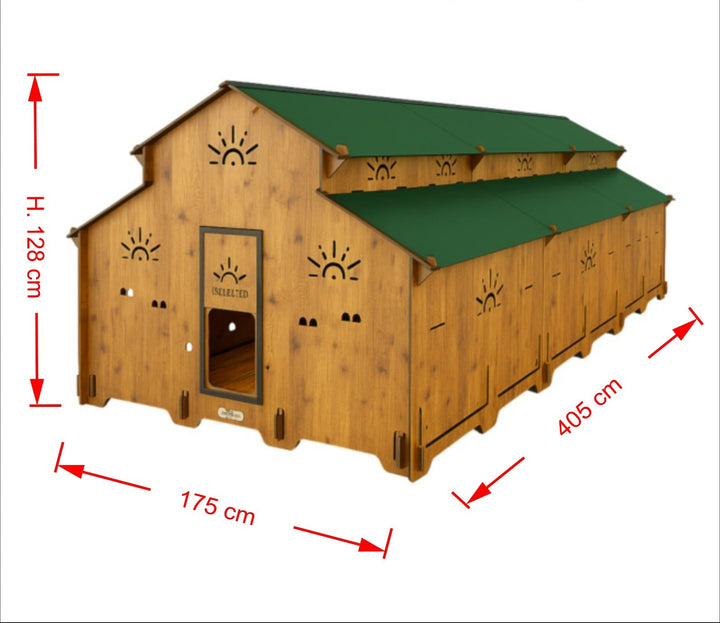 Trespa Kippenhok | Farm Plus 3 delen | Cucciolotta