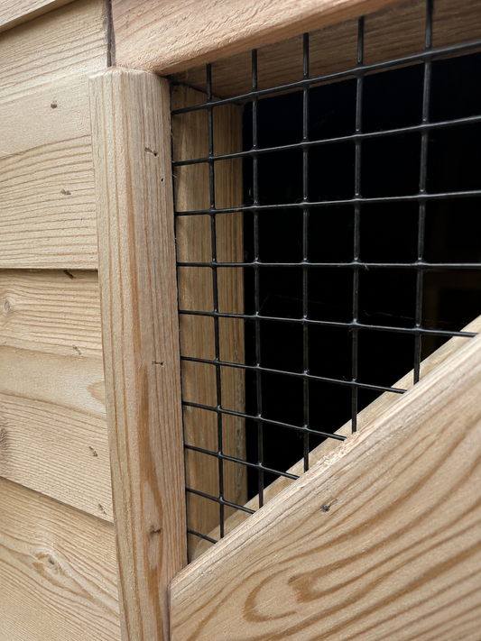 Zwart gecoat gaas S - diverse hokken